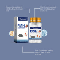 HKM-681171 Ornamental Fish Aquarium Salt Tablets for pH Stability, Water Softening, and Mineral Enrichment