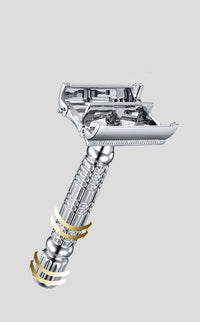 HKM-069843 Classic Double-Sided Manual Razor for Precision Beard Shaving