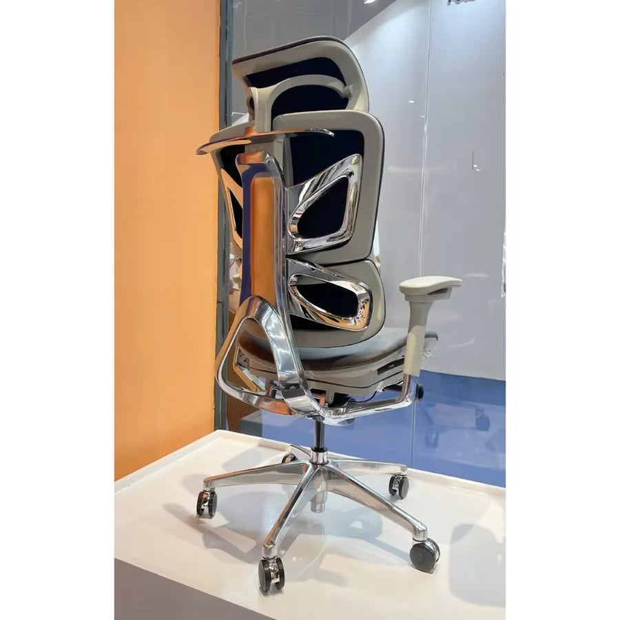 KTX-680467 Luxury Ergonomic Leather Swivel Executive Chair with Reclining Function for Office Use