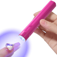 HKM-151763 Portable Handheld Manicure Phototherapy Lamp with Three White LED Lights