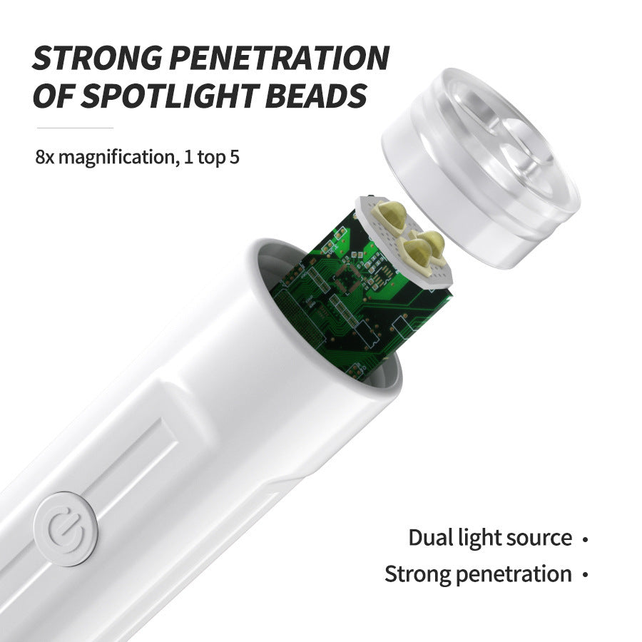 HKM-151763 Portable Handheld Manicure Phototherapy Lamp with Three White LED Lights