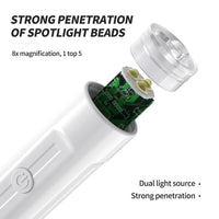 HKM-151763 Portable Handheld Manicure Phototherapy Lamp with Three White LED Lights