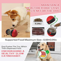 HKM-062227 Interactive Slow Feeder Puzzle Toy for Dogs - Adjustable Treat Dispenser Ball for Mind and Body Stimulation