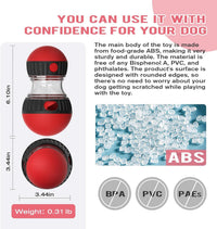 HKM-062227 Interactive Slow Feeder Puzzle Toy for Dogs - Adjustable Treat Dispenser Ball for Mind and Body Stimulation