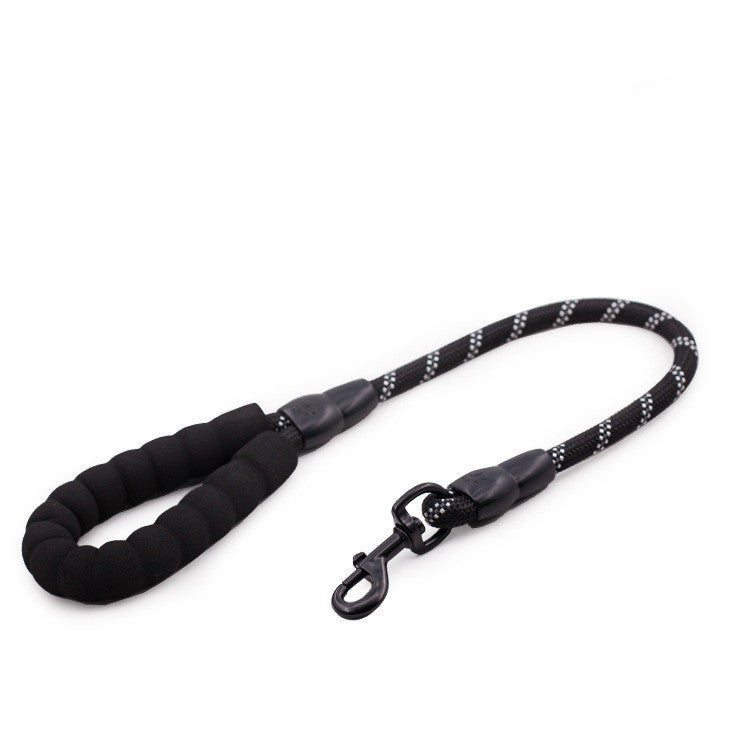 HKM-622099 Reflective Nylon Dog Rope with Extension Chain for Large Dogs