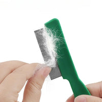 HKM-677459 Stainless Steel Pin Pet Flea Comb for Dogs and Cats - Grooming and Removal Tool