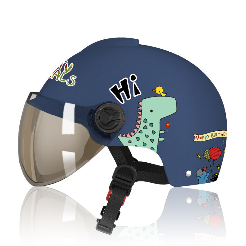 KTX-759571 Children's Electric Cartoon Battery-Powered Safety Helmet
