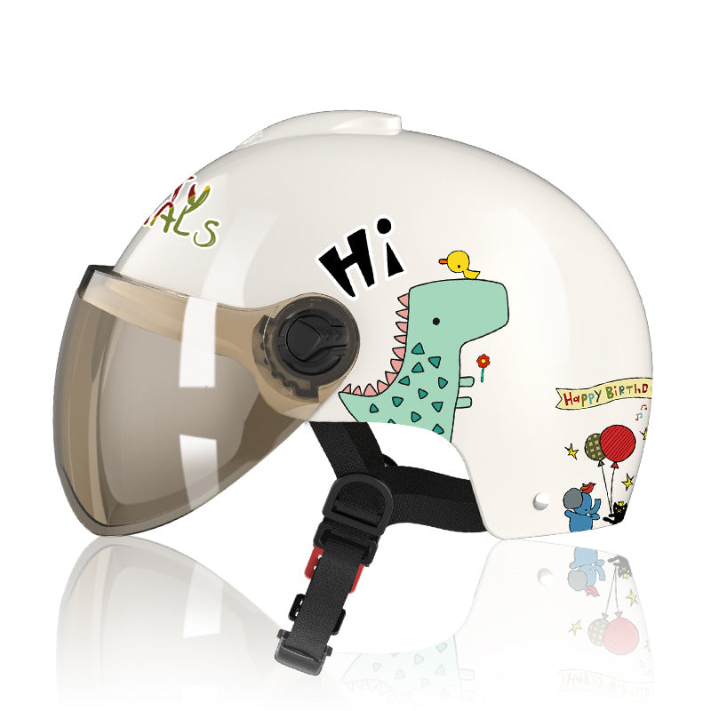 KTX-759571 Children's Electric Cartoon Battery-Powered Safety Helmet
