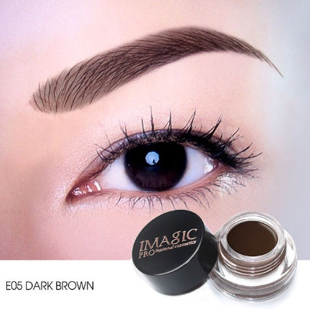 HKM-011219 Eyebrow Cream with 6 Ribbon Brush Head for Enhanced Definition and Color