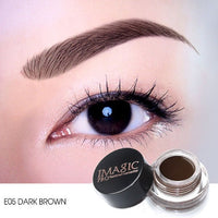 HKM-011219 Eyebrow Cream with 6 Ribbon Brush Head for Enhanced Definition and Color