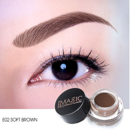 HKM-011219 Eyebrow Cream with 6 Ribbon Brush Head for Enhanced Definition and Color