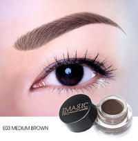HKM-011219 Eyebrow Cream with 6 Ribbon Brush Head for Enhanced Definition and Color