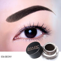 HKM-011219 Eyebrow Cream with 6 Ribbon Brush Head for Enhanced Definition and Color