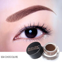 HKM-011219 Eyebrow Cream with 6 Ribbon Brush Head for Enhanced Definition and Color