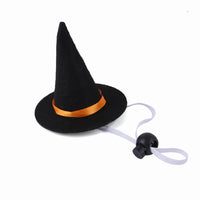 HKM-091731 Halloween Pet Costume with Wizard Hat and Bow Tie, Red and Black Cloth, Casual Style