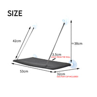 HKM-056595 Hanging Cat Hammock with Suction Cups - Breathable Cloth Design, Easy to Install, Removable & Washable, Supports Up to 46.8 kg