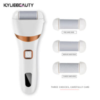 HKM-902547 Electric Rechargeable Callus Remover with Extra Coarse Roller Heads for Smooth Feet