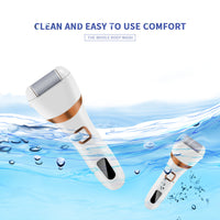 HKM-902547 Electric Rechargeable Callus Remover with Extra Coarse Roller Heads for Smooth Feet