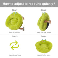 HKM-296851 Cozy Plush Donut Bed for Small Dogs and Cats with High Bolsters and Anti-Slip Base