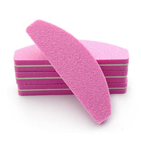 HKM-475987 High Elastic Half-Moon Sponge Polishing Tool for Nail Care