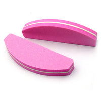 HKM-475987 High Elastic Half-Moon Sponge Polishing Tool for Nail Care