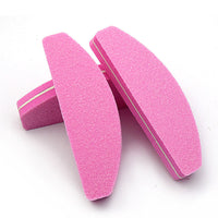 HKM-475987 High Elastic Half-Moon Sponge Polishing Tool for Nail Care