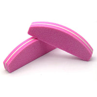 HKM-475987 High Elastic Half-Moon Sponge Polishing Tool for Nail Care