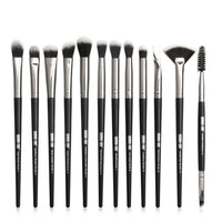 HKM-878995 13-Piece Eye Makeup Brush Set with Corrugated Silk Nylon Hair for Precision Application