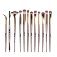 HKM-878995 13-Piece Eye Makeup Brush Set with Corrugated Silk Nylon Hair for Precision Application