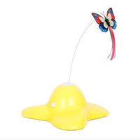 HKM-796627 Flashing Auto-Rotating Butterfly Interactive Cat Toy for Engaging Playtime