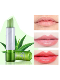 HKM-400147 Aloe Vera Color-Changing Lipstick for Moisturizing and Plumping Effects, Rose Red