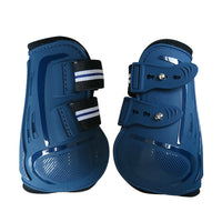 HKM-942675 Color Barrier Horse Leg Guards - PU Hard Shell with Elastic Neoprene Air Hole - Four-Piece Set in Various Colors
