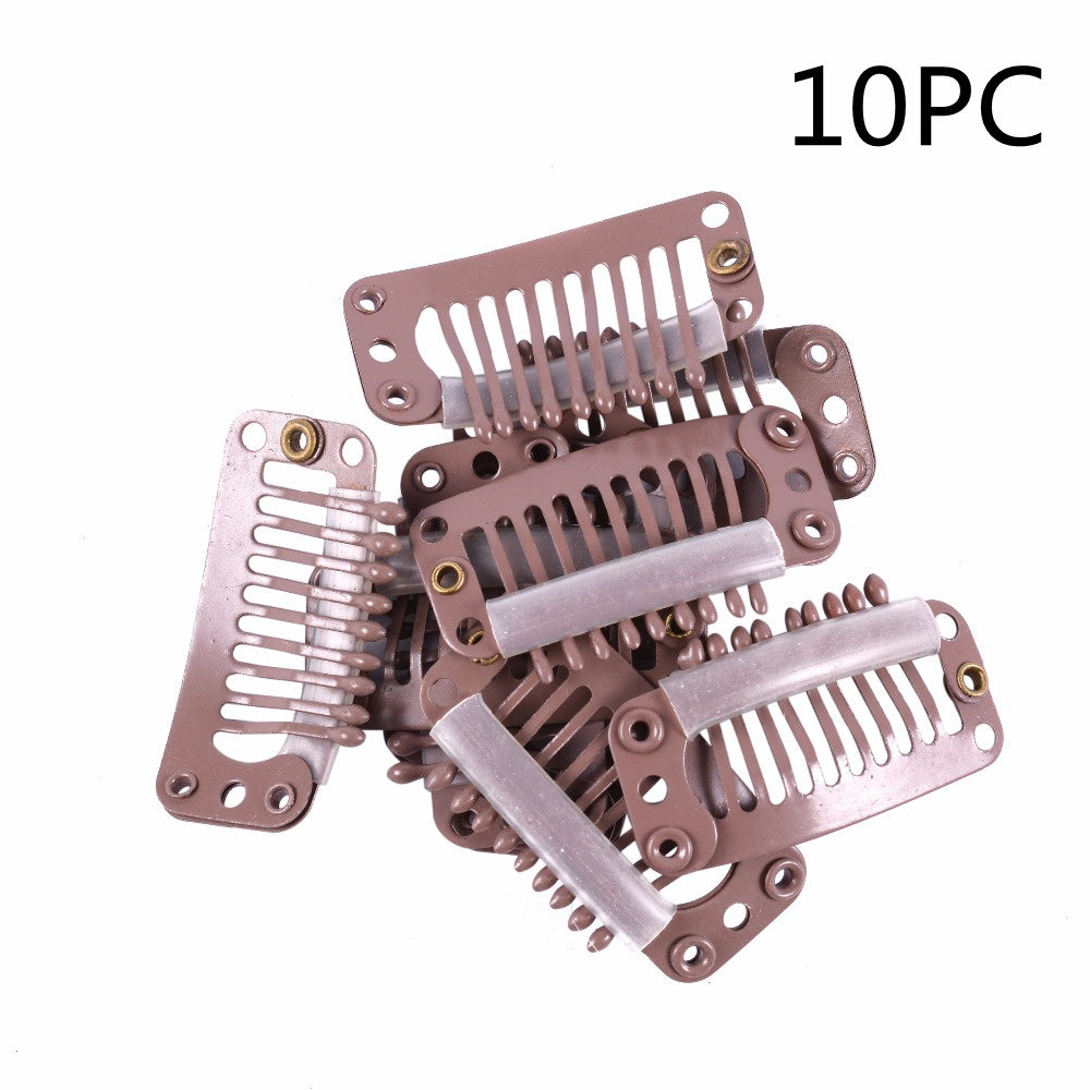 HKM-838995 Stainless Steel Wig Clips for Medium and Long Hair Extensions and Pieces