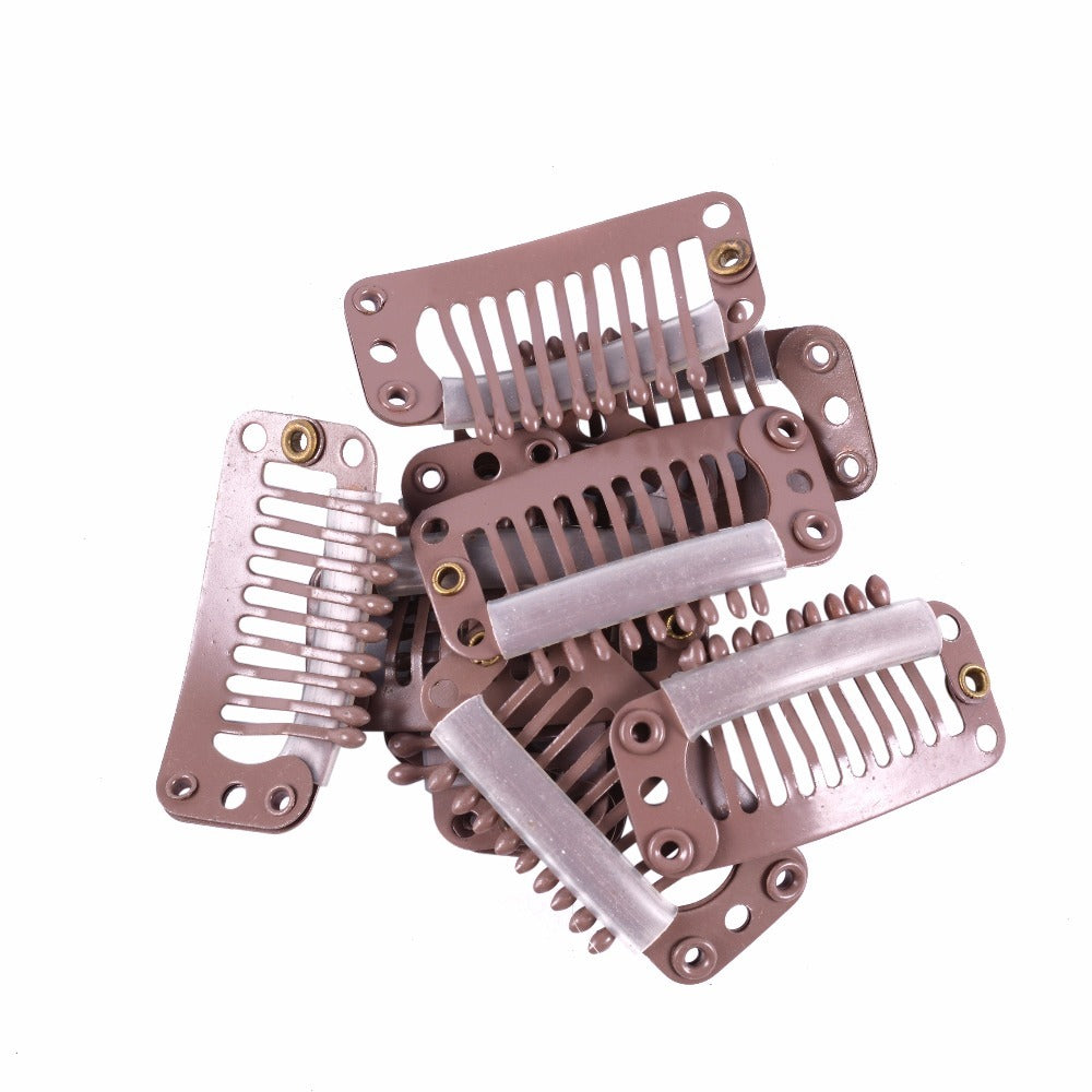 HKM-838995 Stainless Steel Wig Clips for Medium and Long Hair Extensions and Pieces