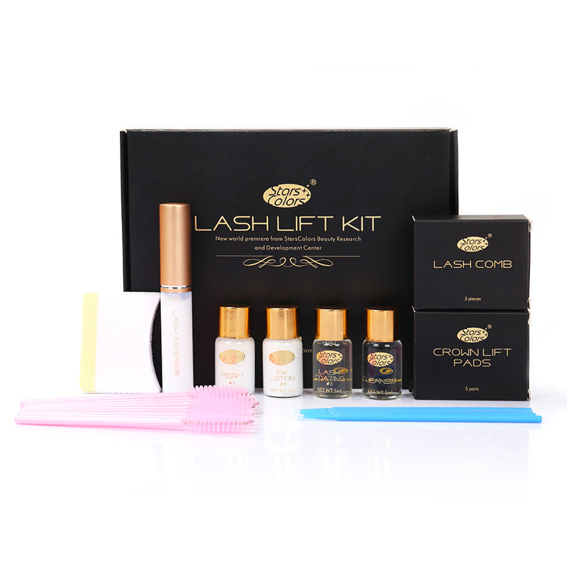 HKM-302675 Quick Lash Lifting Eyelash Perm Kit for Salon and DIY Use - Complete Set with Perming Tools and Lasting Results