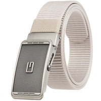 HKM-946323 Men's Nylon Braided Formal Belt - Durable and Stylish Accessory