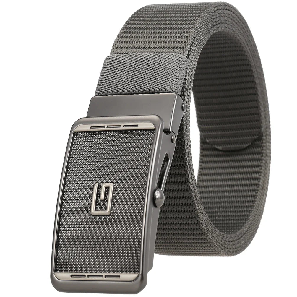 HKM-946323 Men's Nylon Braided Formal Belt - Durable and Stylish Accessory