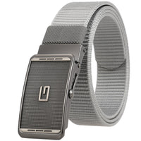 HKM-946323 Men's Nylon Braided Formal Belt - Durable and Stylish Accessory