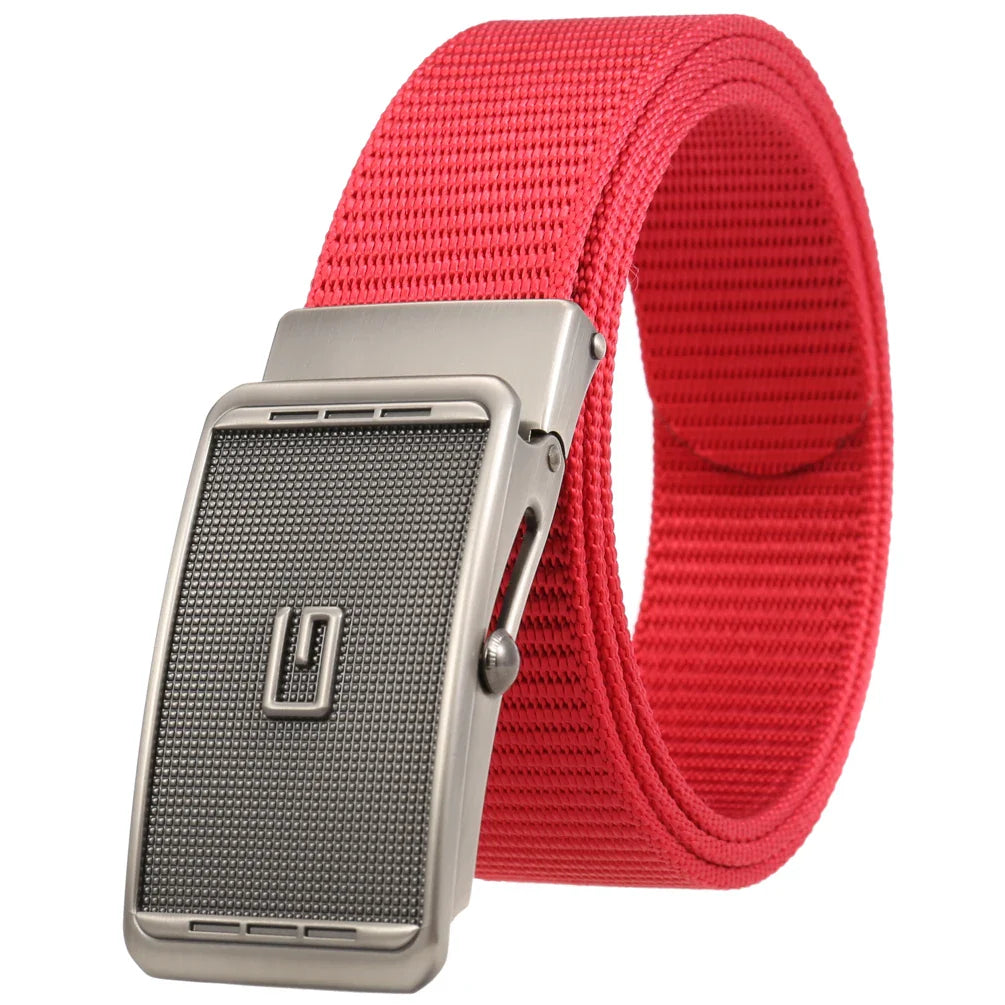 HKM-946323 Men's Nylon Braided Formal Belt - Durable and Stylish Accessory