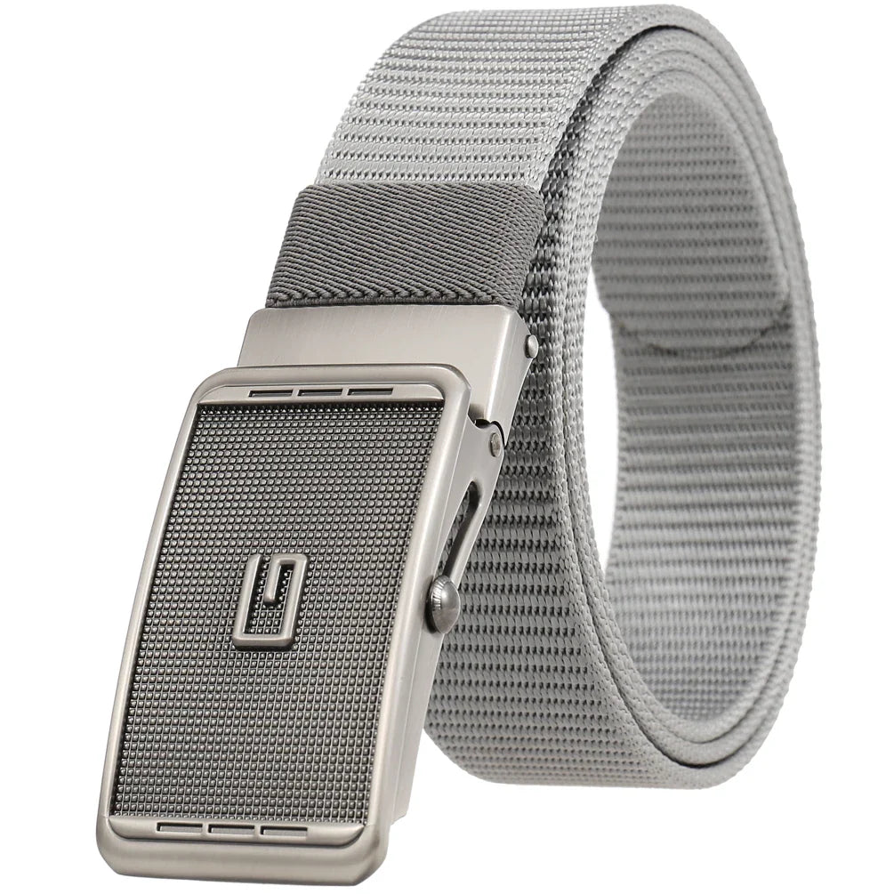 HKM-946323 Men's Nylon Braided Formal Belt - Durable and Stylish Accessory