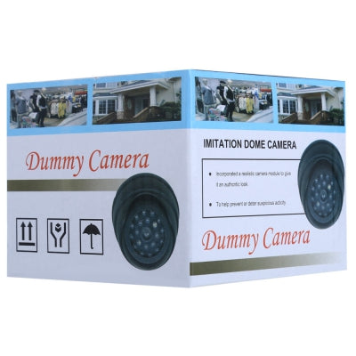KTX-403731 Realistic Dummy Fisheye Security Camera with Flashing LED Light