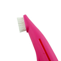 HKM-317331 Dog Toothbrush with Nylon Brush Head and ABS Handle for Effective Dental Care