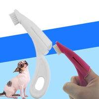 HKM-317331 Dog Toothbrush with Nylon Brush Head and ABS Handle for Effective Dental Care