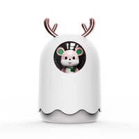 HKM-716179 Cute Portable Ultrasonic Cool Mist Humidifier with Lamp for Home and Office – 300ml Capacity