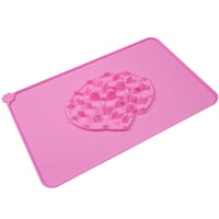 HKM-338515 Pet Slow Food Bowl Placemat - Food Grade Silicone, BPA Free, Heat Resistant, Multi-Use for Ice and Desserts