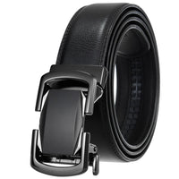 HKM-584723 Genuine Cow Leather Men's Designer Belt - Sophisticated and Durable Accessory