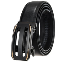 HKM-584723 Genuine Cow Leather Men's Designer Belt - Sophisticated and Durable Accessory