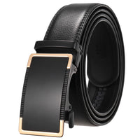HKM-584723 Genuine Cow Leather Men's Designer Belt - Sophisticated and Durable Accessory