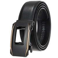 HKM-584723 Genuine Cow Leather Men's Designer Belt - Sophisticated and Durable Accessory