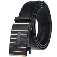 HKM-584723 Genuine Cow Leather Men's Designer Belt - Sophisticated and Durable Accessory